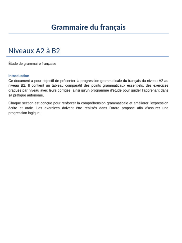 Grammaire Du Francais A2 B2 Silvana Maciel | PDF