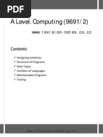 A Level Computing 9691 Paper 2 Notes