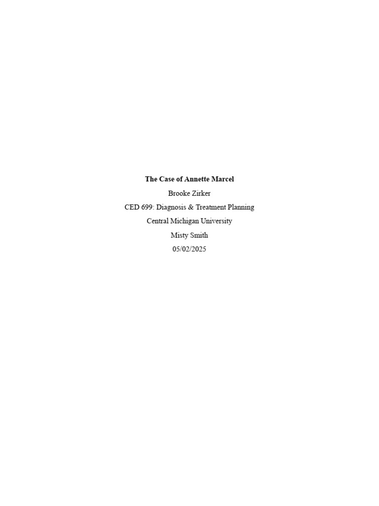 Integrative Case Summary | PDF | Dialectical Behavior Therapy ...