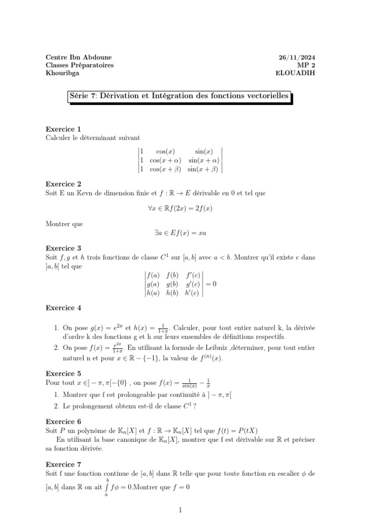 Derivation Integration | PDF