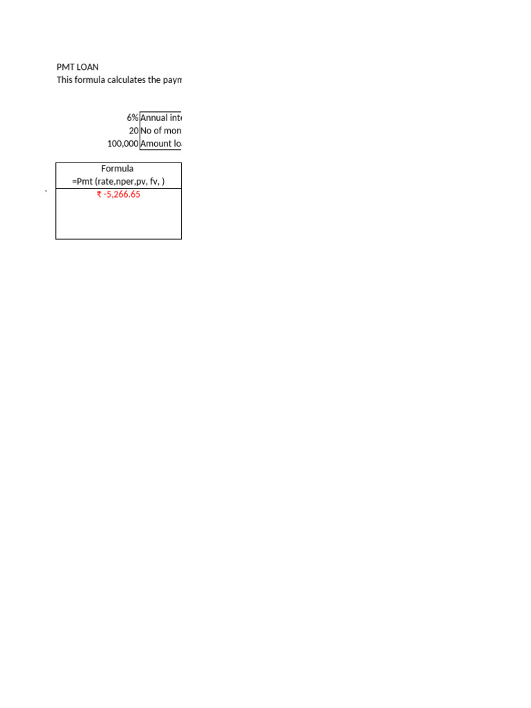TVM Excel 1 | PDF