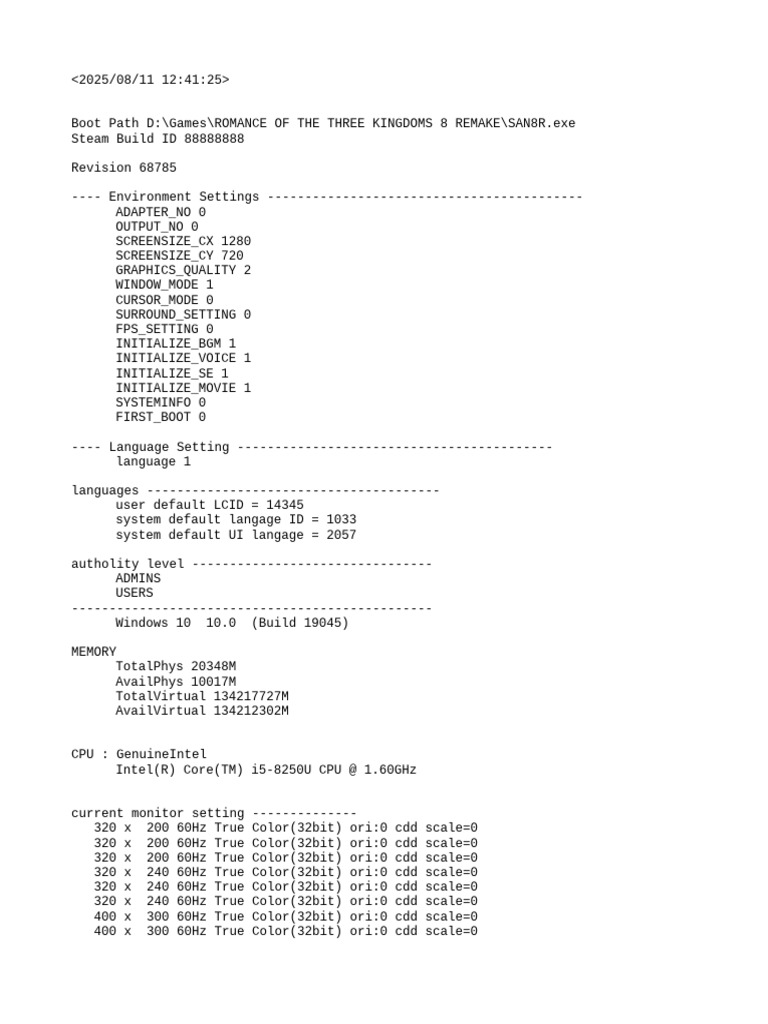 s8r_logs | PDF | Codec | Computer Hardware