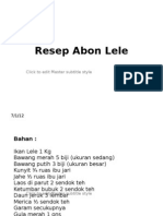 Resep Abon Lele
