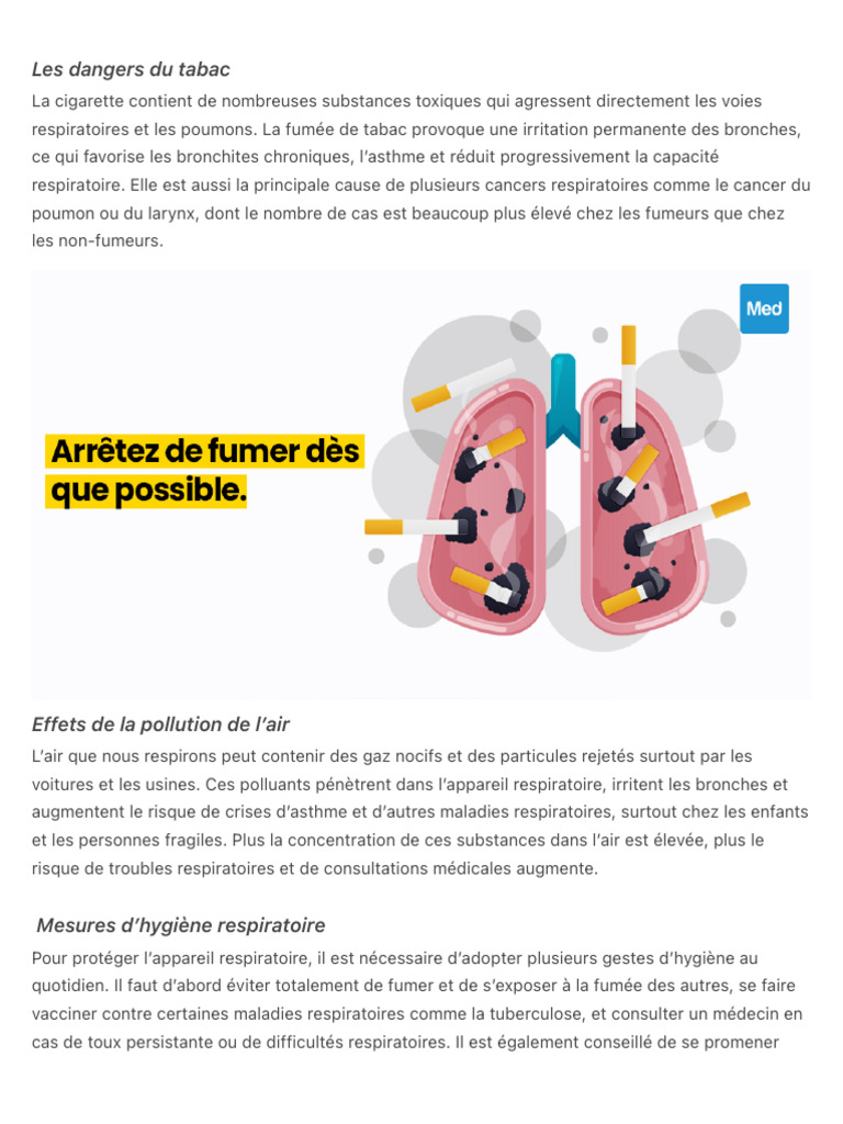 Les Dangers Du Tabac 2 | PDF