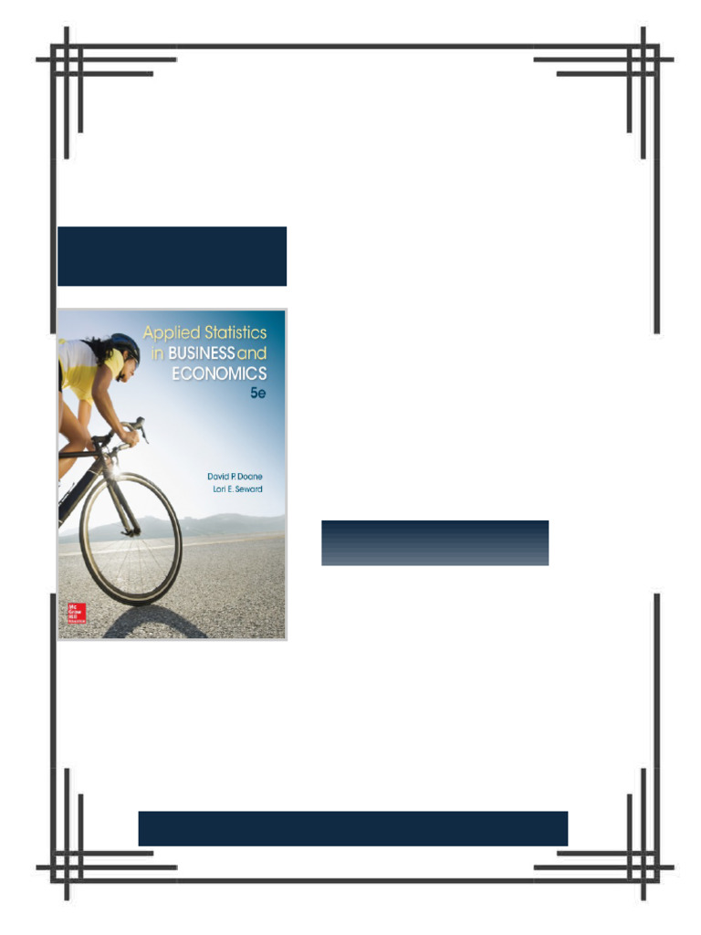 Applied Statistics in Business and Economics 5th Edition David Doane ...
