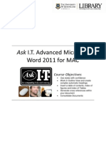 AskIT MAC WordAdvanced 2011