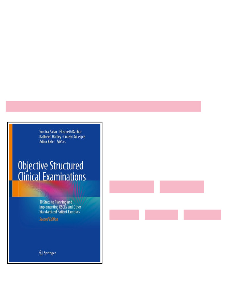 Objective Structured Clinical Examinations: 10 Steps to Planning and ...