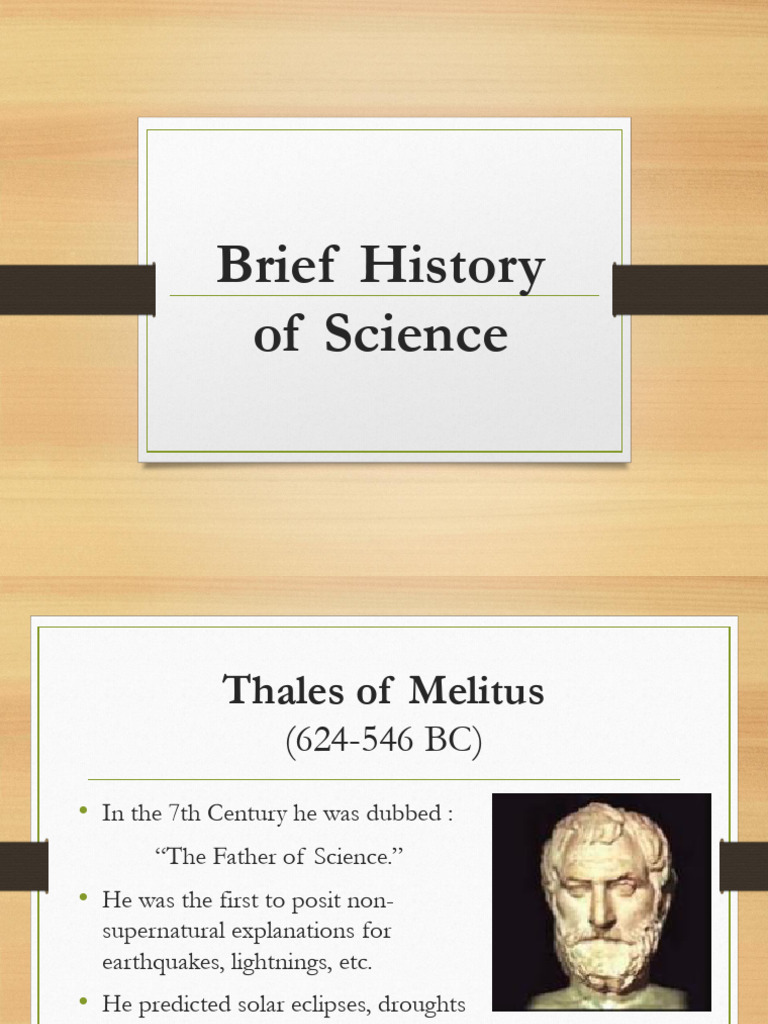 History of Science Presentation | PDF | Science | Natural Philosophy