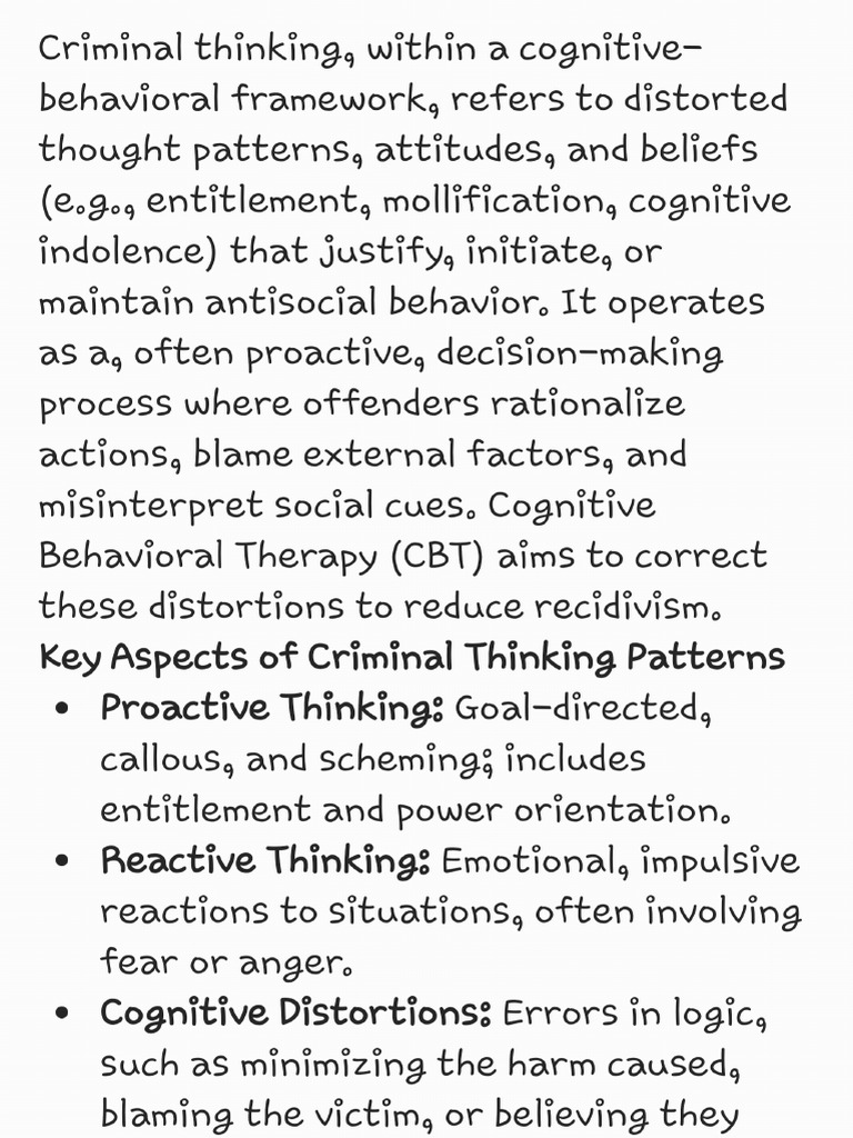 Criminal Thinking 260126 164517 | PDF