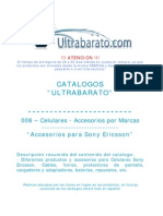 008 - Accesorios Por Marcas - Accesorios Para Sony Ericsson - UT