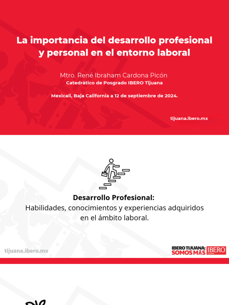 La Importancia Del Desarrollo Profesional y Personal en El Entorno ...