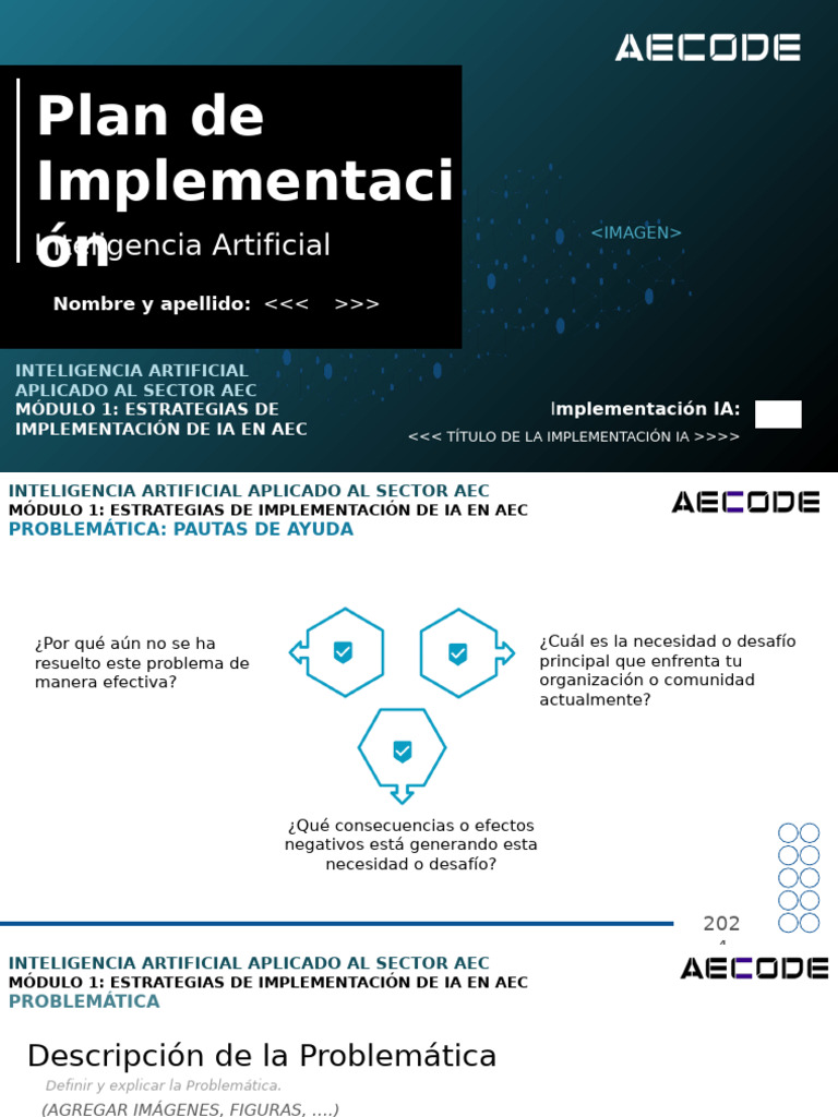 Plantilla Avance Plan de Implementacion Ia | PDF | Inteligencia ...