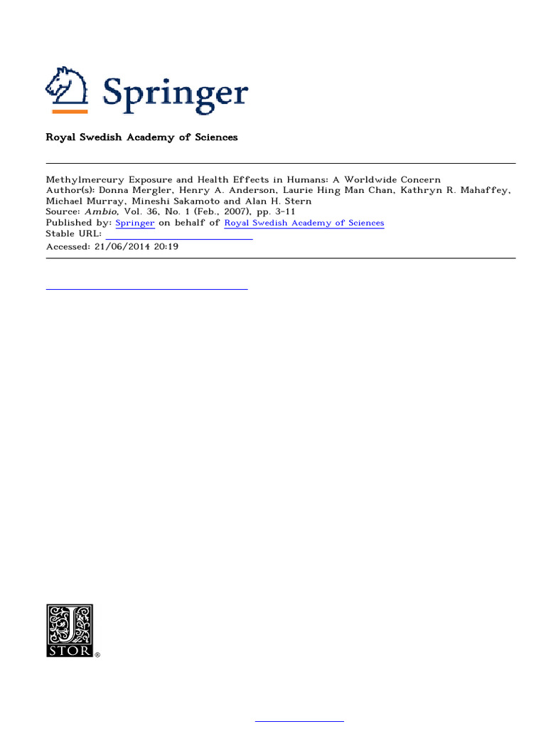 Merg Ler 2007 | PDF | Polychlorinated Biphenyl | Mercury (Element)
