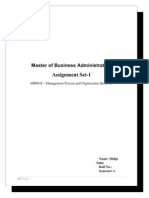 MB0038 - Management Process and Organization Behavior