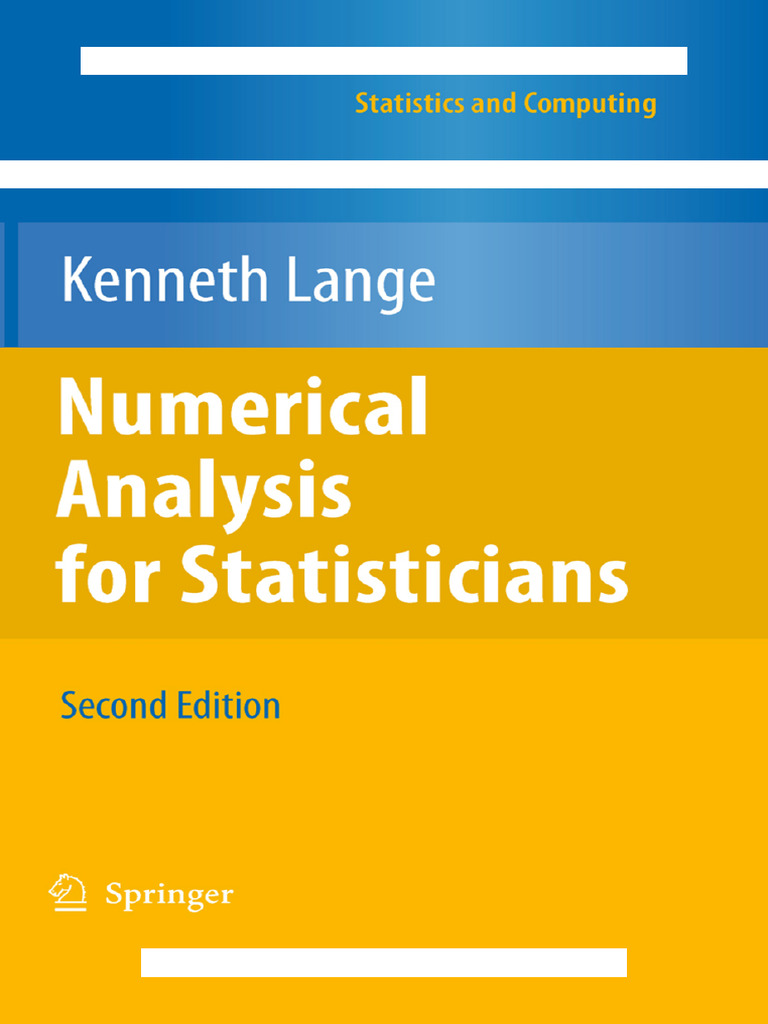 Numerical Analysis For Statisticians (2nd Edition) Lange PDF | PDF ...