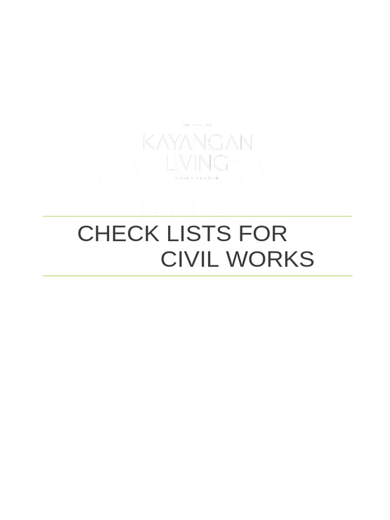 001 - KL - Format Inspection | PDF | Concrete | Tile