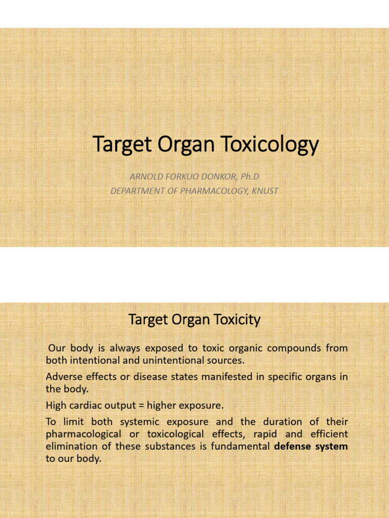 Target Organ Toxicology 2 | PDF | Reactive Oxygen Species | Liver