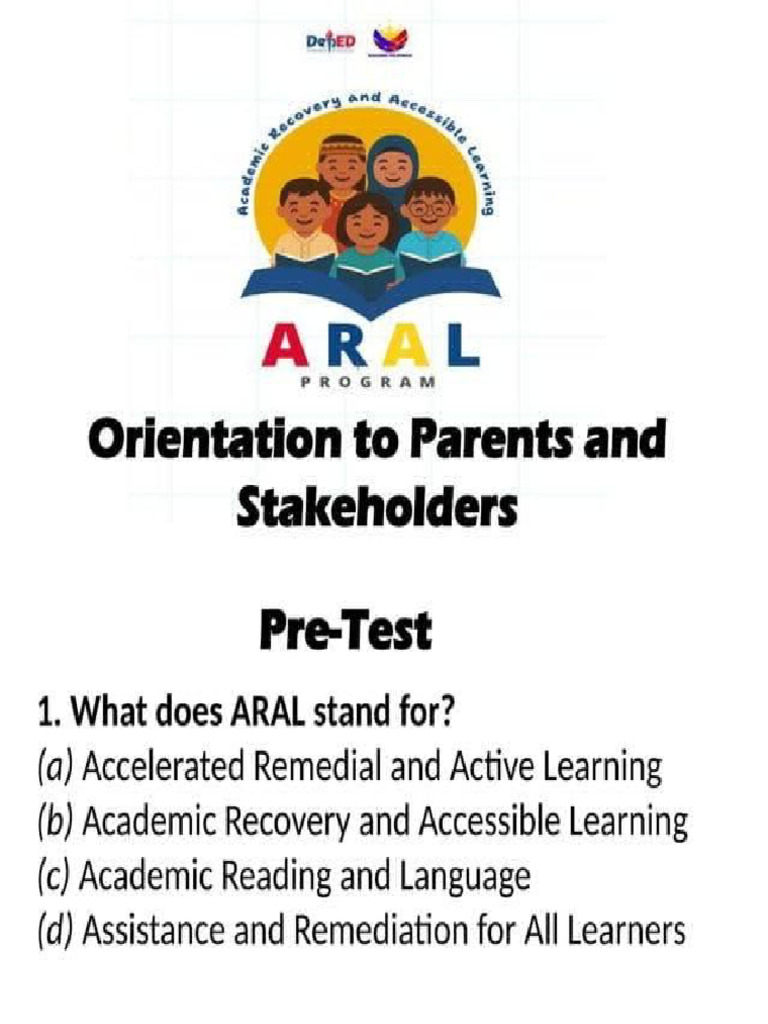 ARAL Parent Orientation (1) | PDF