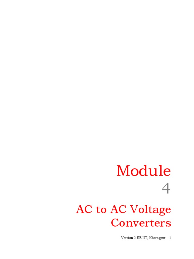 L-28 (Phase Angle Control in Triac-Based Single-Phase AC Regulators) | PDF
