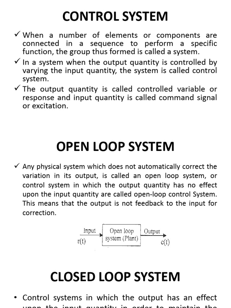 LM 1 Control System Terminology | PDF | Feedback | Control Theory