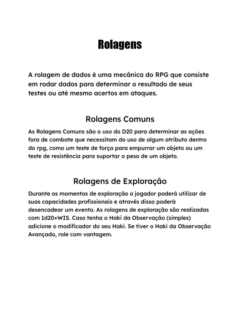 Rola Gens | PDF | Jogos de RPG