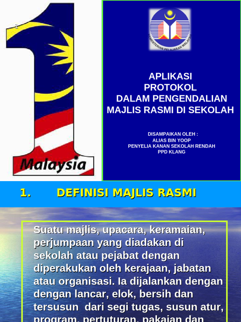 Protokol MAJLIS Rasmi | PDF