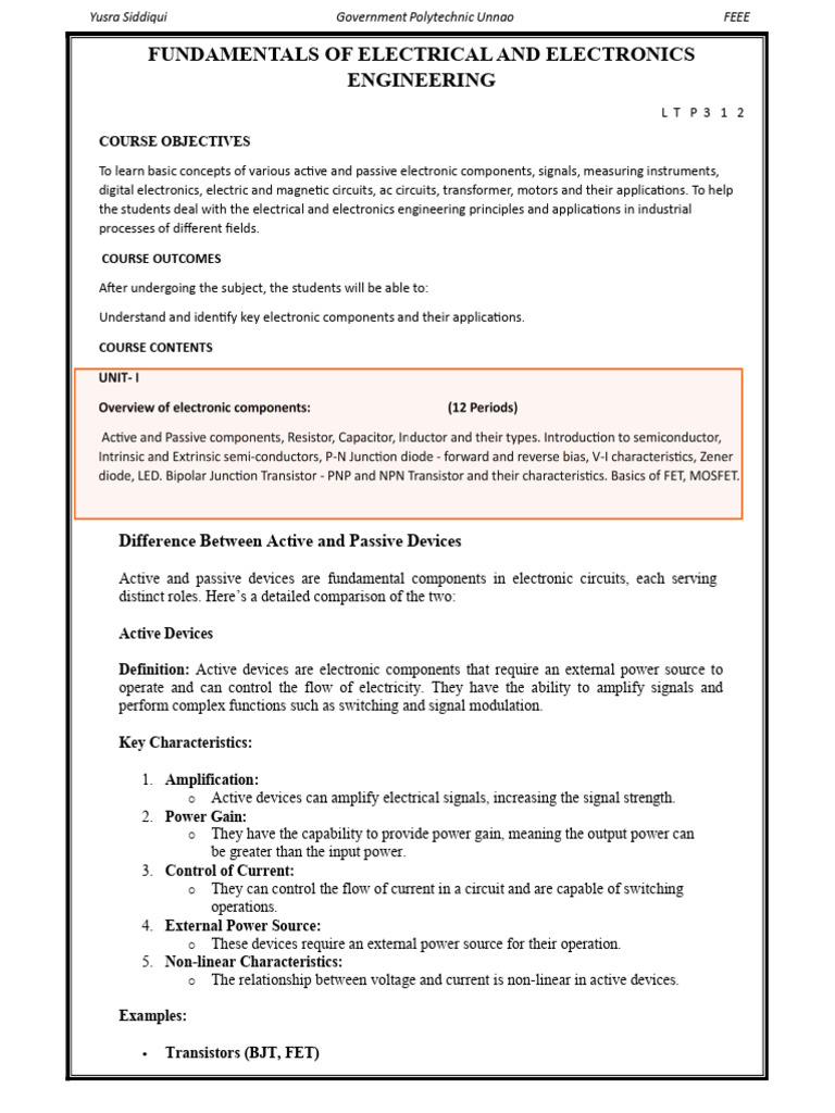 Active Passive+Resistor | PDF | Resistor | Passivity (Engineering)