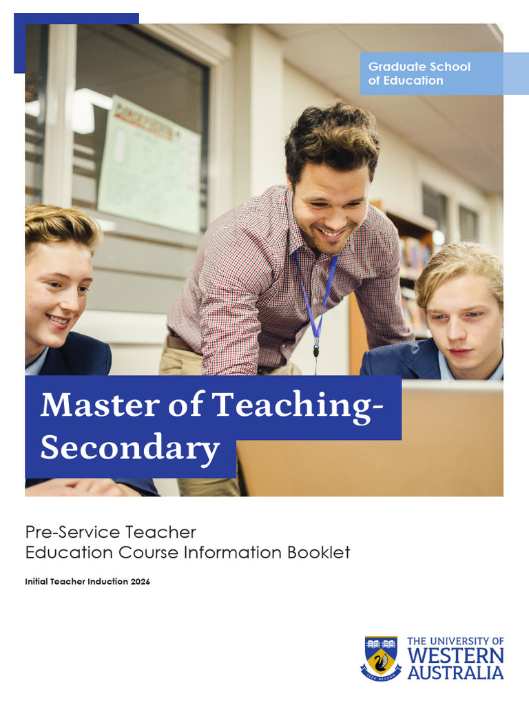 32550_MTeach_Course Info Booklet_050925 | PDF | Teachers | Plagiarism