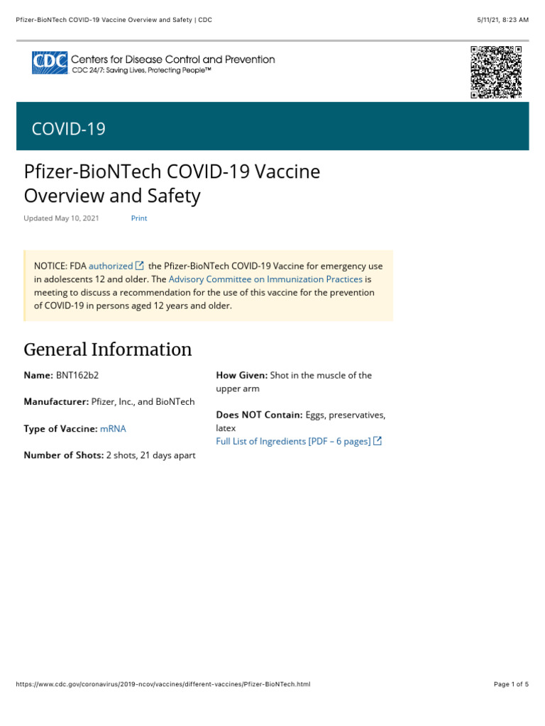 cdc_106078_DS1 | PDF | Pediatrics | Clinical Medicine