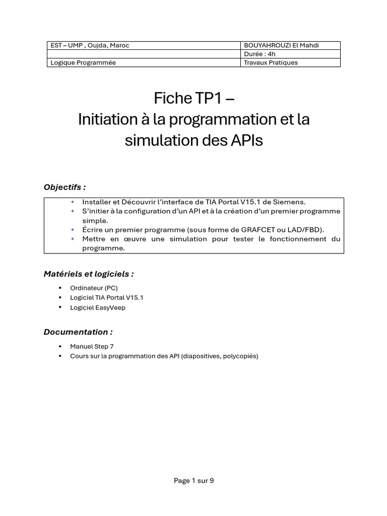 Fiche TP1 | PDF | Génie logiciel | Informatique