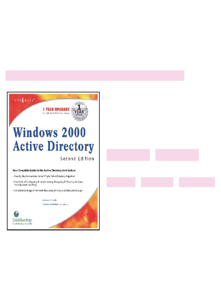 Windows 2000 Active Directory 2nd Edition Craft M. full | PDF | Active ...