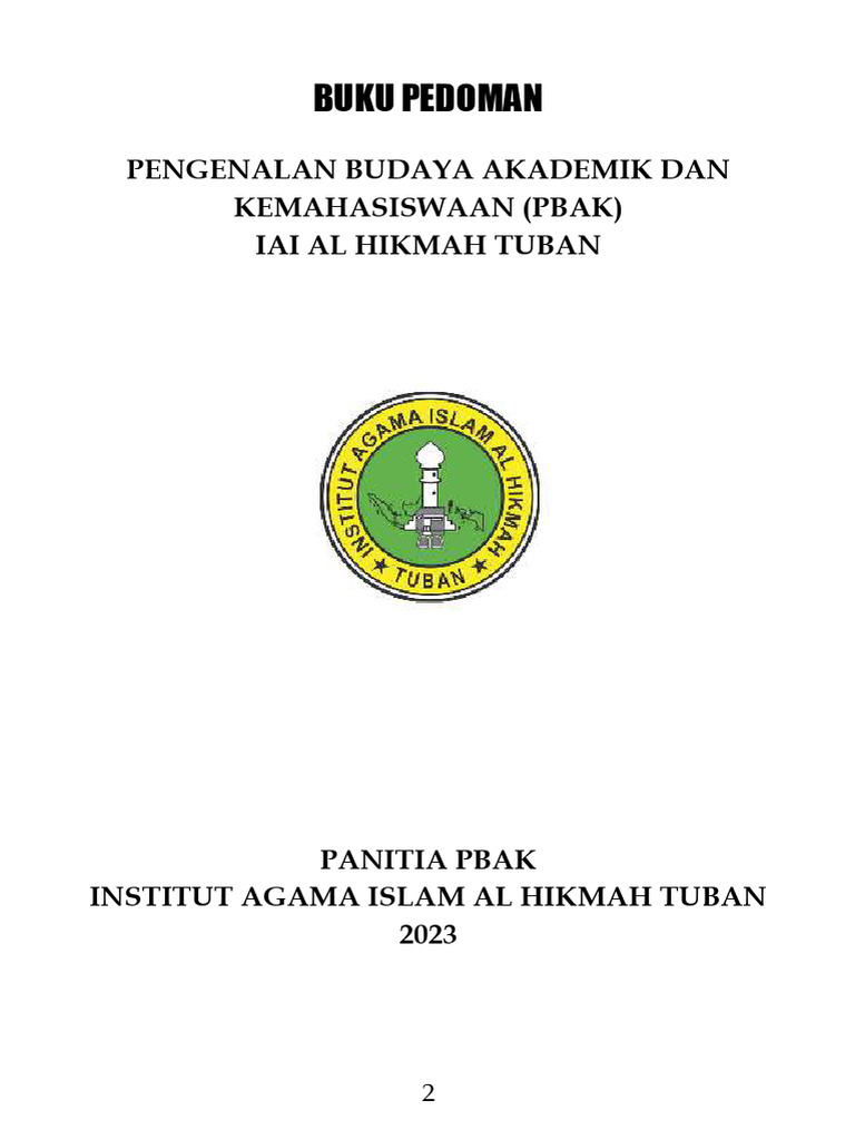 Buku Pedoman PBAK 2023 | PDF