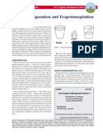 Basics of Evaporation and Evapotranspiration