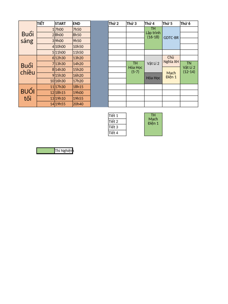 Timetable | PDF