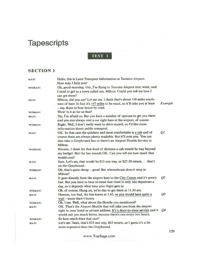 Cam 7 Tapescript | PDF