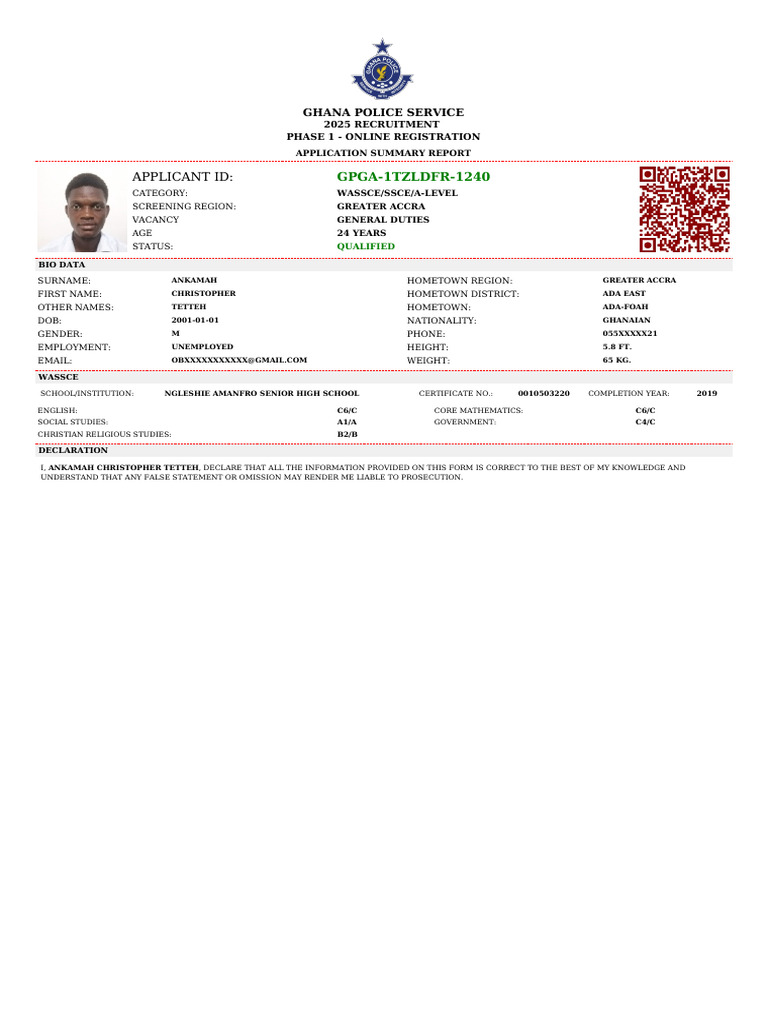 Applicant Id:: GPGA-1TZLDFR-1240 | PDF