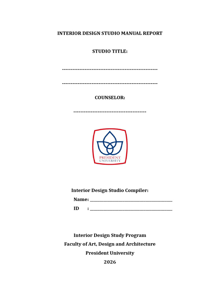 Interior Design Studio 1 - Journal (Concept Book Manual Report) | PDF