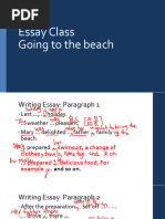 Descriptive Writing: A Day at the Beach | PDF