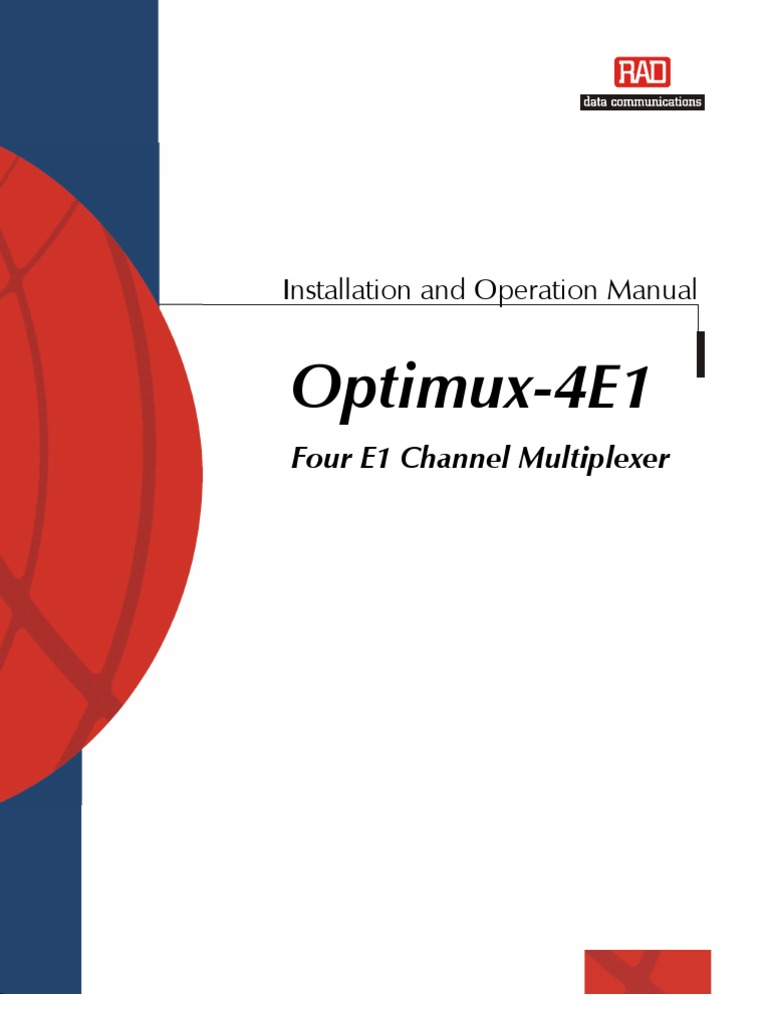 Manual Optimux 4E1 | PDF | Electrical Connector | Optical Fiber