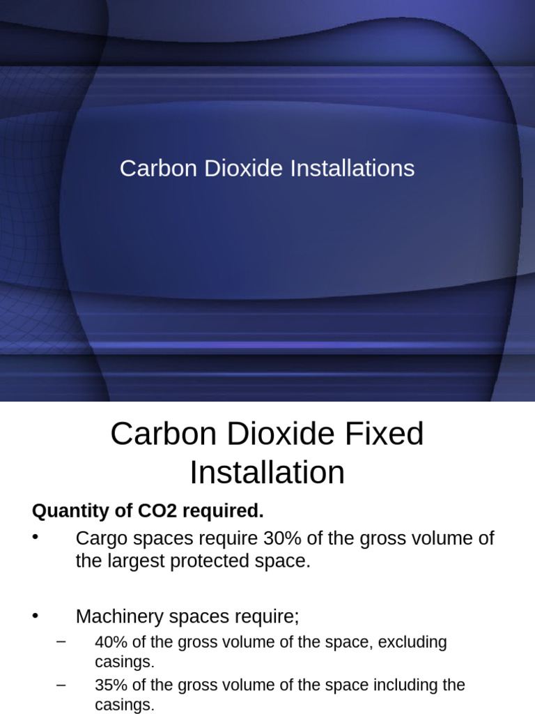 Carbon Dioxide Fixed System | PDF | Carbon Dioxide | Valve