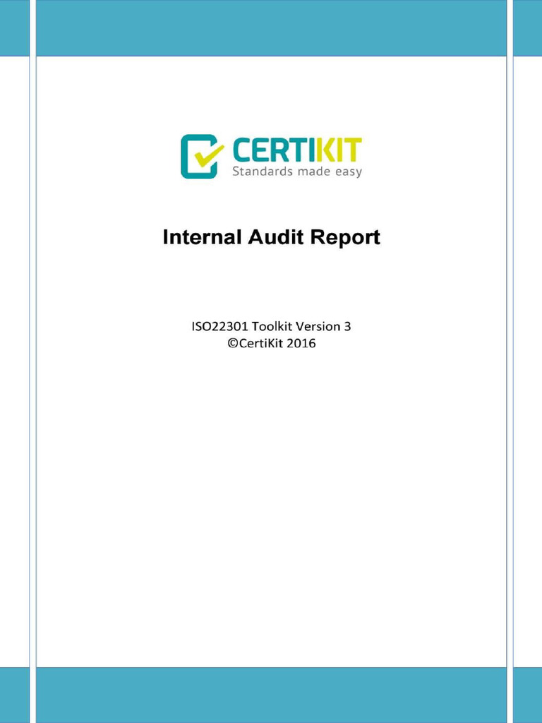 Internal Audit Report | PDF