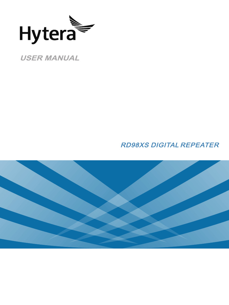 Manual Book Repeater Hytera Rd988 | PDF | Backlight | Electromagnetic ...