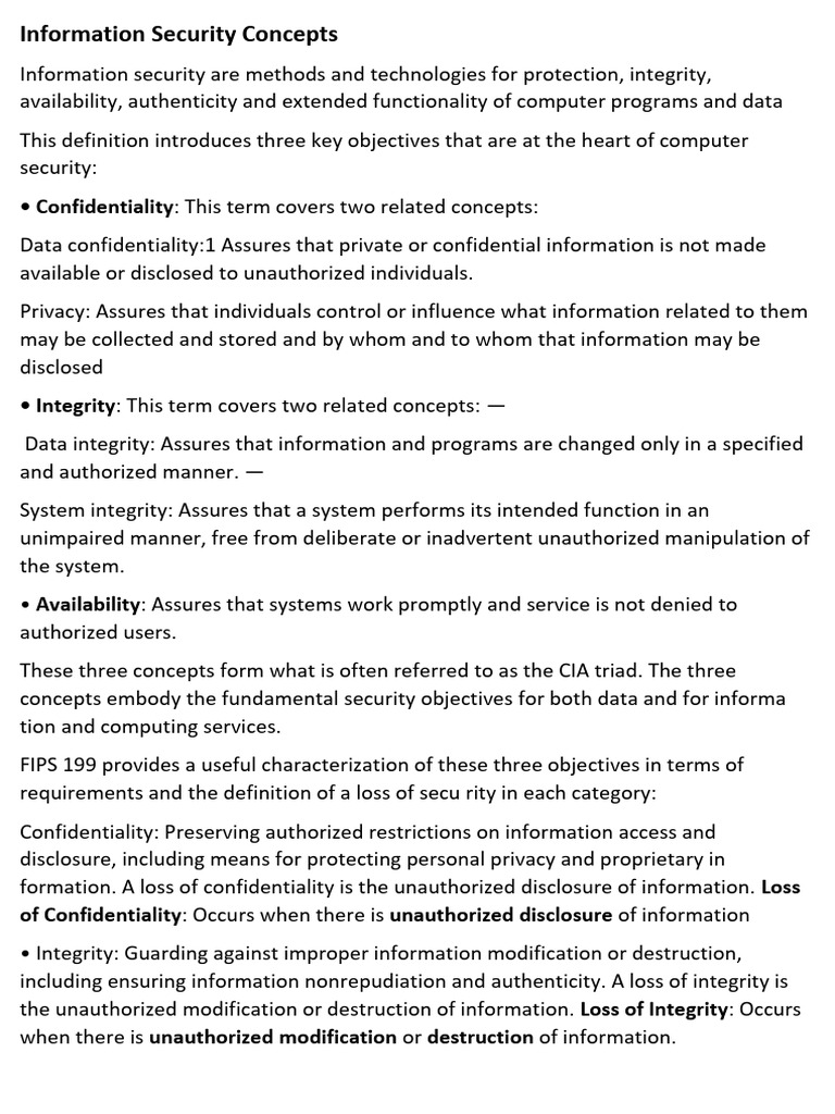 UNIT1 | PDF | Security | Computer Security