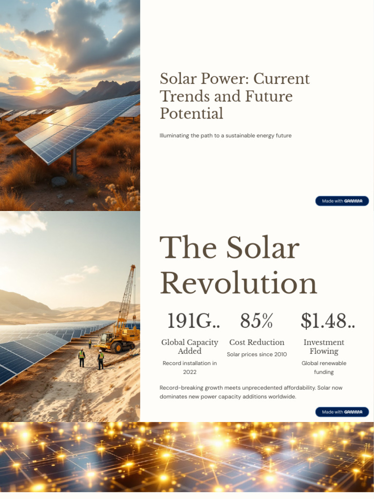 Solar Power Current Trends and Future Potential (1) | PDF | Solar Power ...