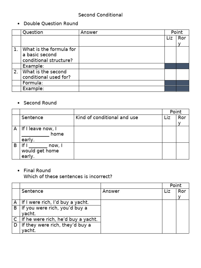 1 Second Conditional Video | PDF