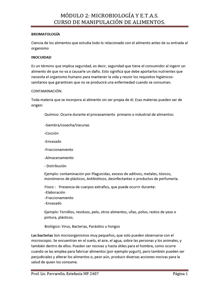 Módulo 2 - Microbiología | PDF