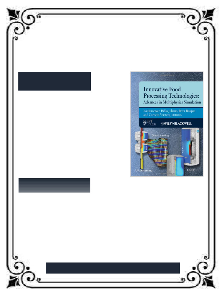 Innovative Food Processing Technologies Advances in Multiphysics ...