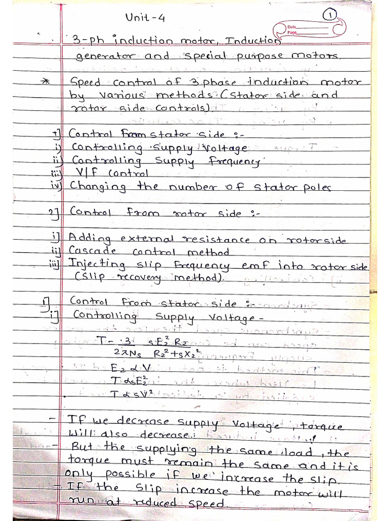 Electrical Machine 2 Unit 4 | PDF