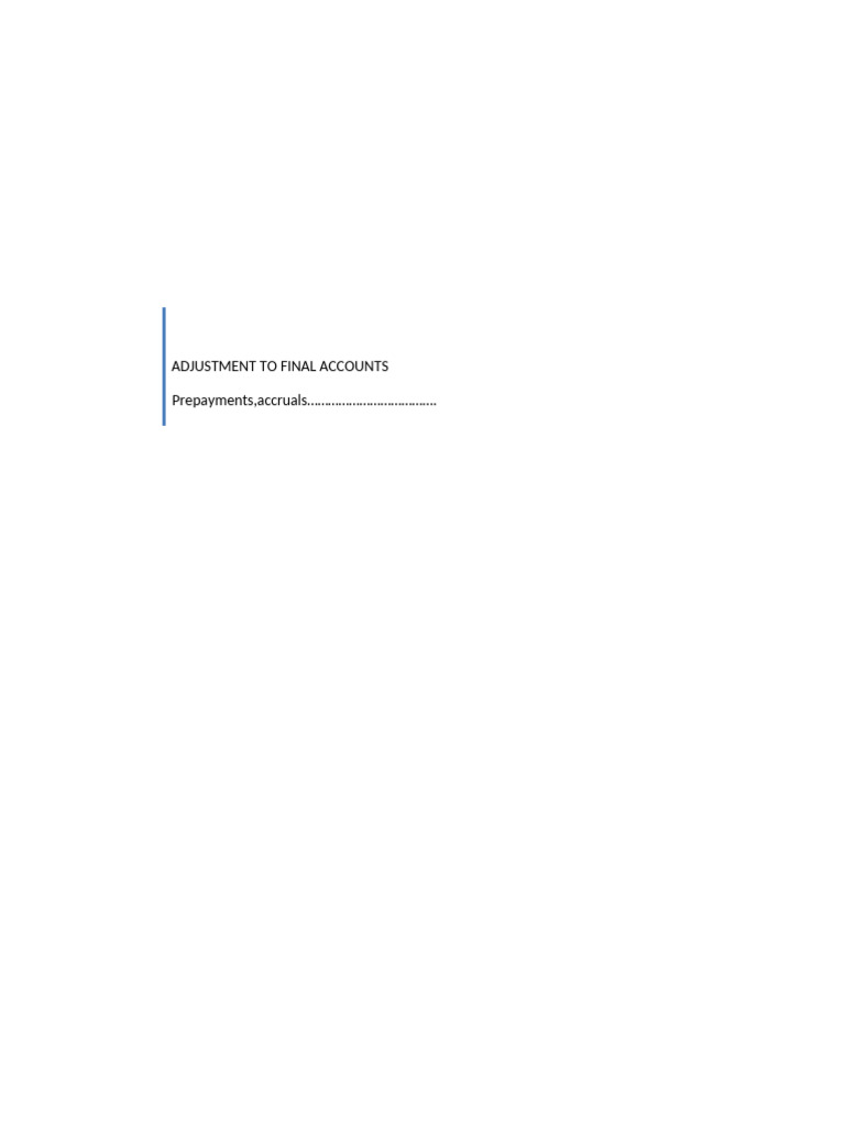 ADJUSTMENTS | PDF | Debits And Credits | Bad Debt