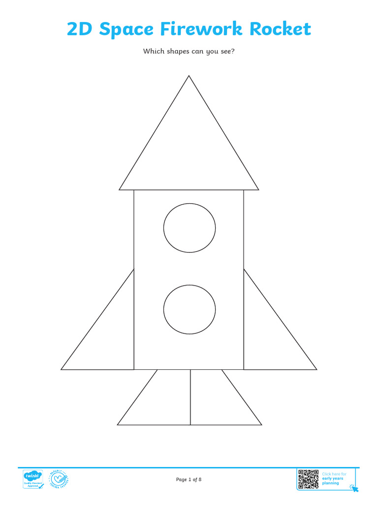 t t 291998 2d Shapes Firework Cut Out Matching Activity Ver 2 | PDF